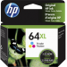HP 64XL High Yield Tri-color Original Ink Cartridge (N9J91AN)