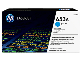 Image Description of "HP 653A Cyan Original LaserJet Toner Cartridge (CF321A)".