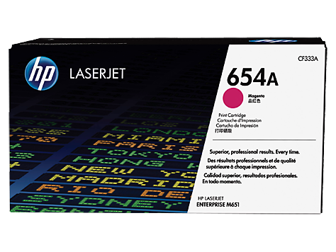 Image Description of "HP 654A Magenta Original LaserJet Toner Cartridge (CF333A)".