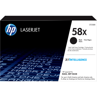 Image Description of "HP 58X High Yield Black Original LaserJet Toner Cartridge (CF258X)".