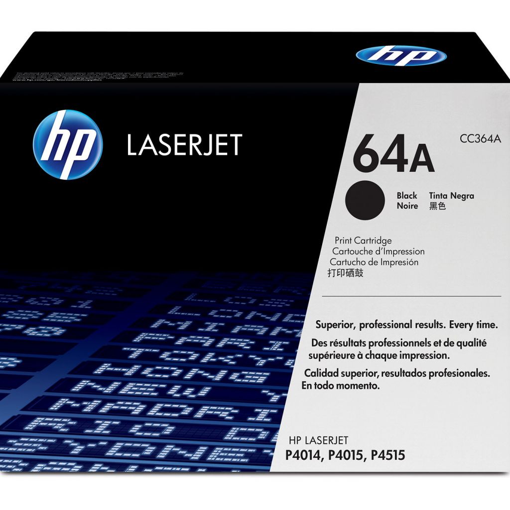 Image Description of "HP 64A Black Original LaserJet Toner Cartridge (CC364A) ".