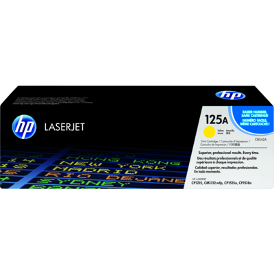 Image Description of "HP 125A Yellow Original LaserJet Toner Cartridge (CB542A) ".