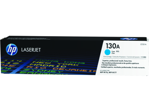 Image Description of "HP 130A Cyan Original LaserJet Toner Cartridge (CF351A)".