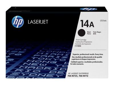 Image Description of "HP 14A Black Original LaserJet Toner Cartridge (CF214A)".