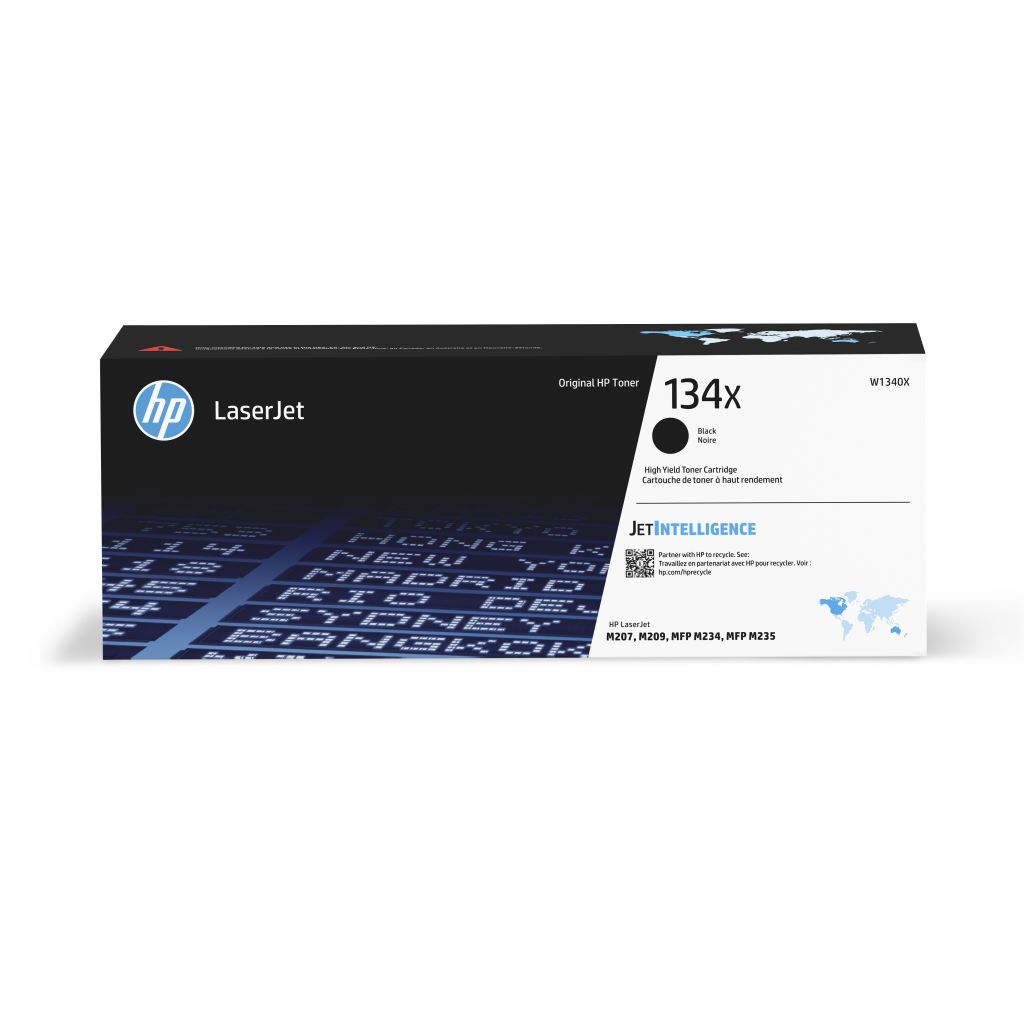Image Description of "HP 134X High Yield Black Original LaserJet Toner Cartridge".