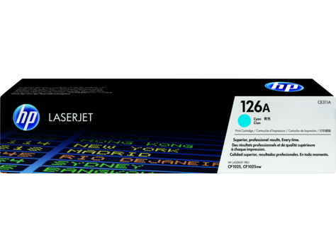 Image Description of "HP 126A Cyan Original LaserJet Toner Cartridge (CE311A)".