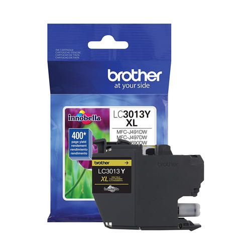 Image Description of "Brother LC3013YS Yellow Ink Cartridge, High Yield (LC3013YS)".