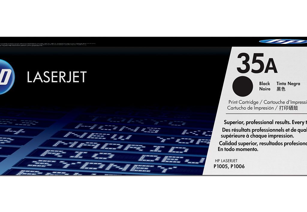 Image Description of "HP 35A Black Original LaserJet Toner Cartridge (CB435A)".