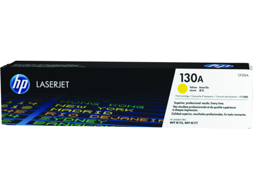 Image Description of "HP 130A Yellow Original LaserJet Toner Cartridge (CF352A)".