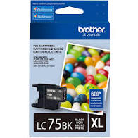 Image Description of "Brother LC75 Innobella High-Yield Black Ink Cartridge (LC75BKS)".