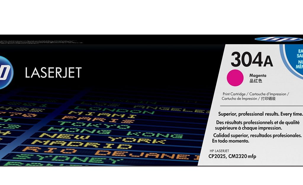 Image Description of "HP 304A Magenta Original LaserJet Toner Cartridge (CC533A)".