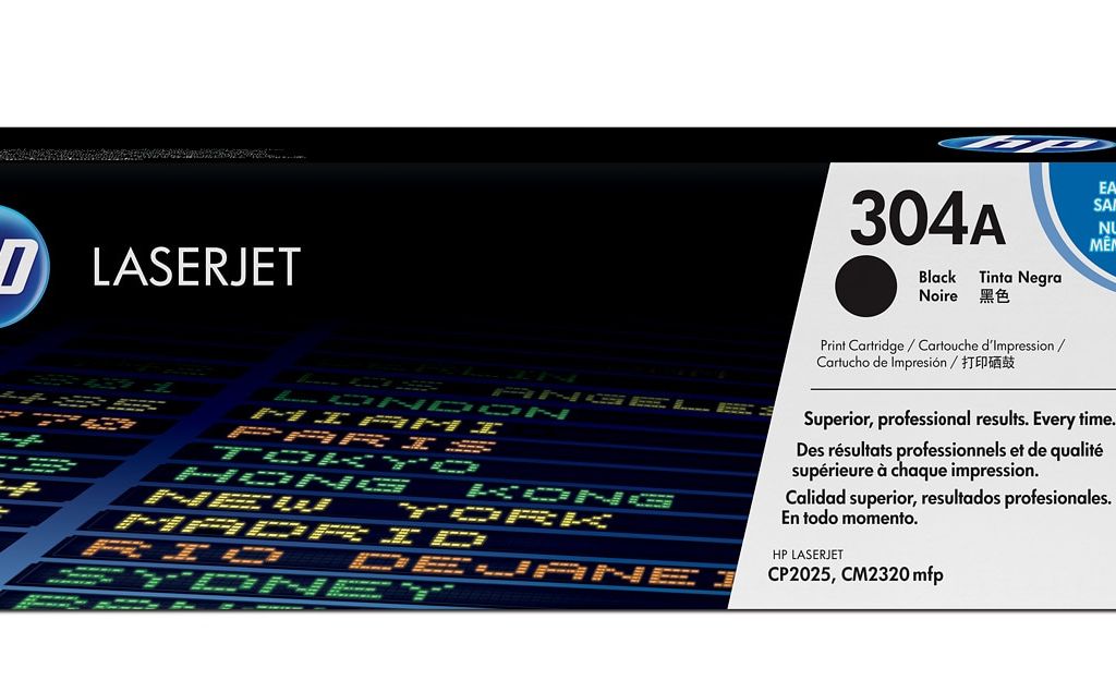 Image Description of "HP 304A Black Original LaserJet Toner Cartridge (CC530A)".