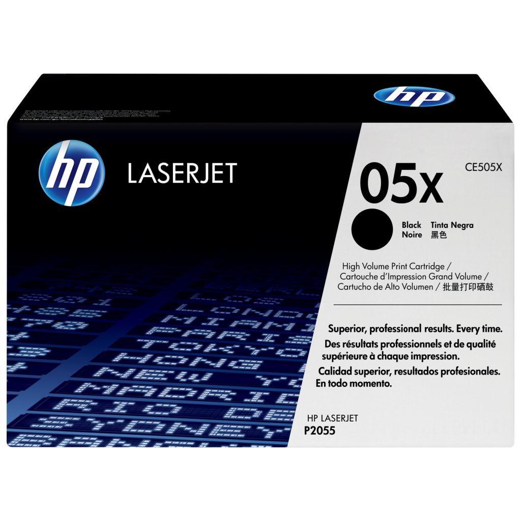 Image Description of "HP 05X High Yield Black Original LaserJet Toner Cartridge (CE505X)".