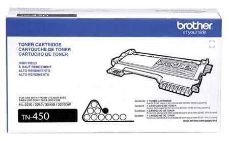 Image Description of "Brother High-Yield Black Toner Cartridge (TN450)".