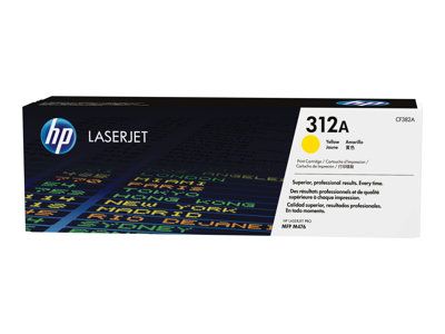 Image Description of "HP 312A Yellow Original LaserJet Toner Cartridge (CF382A)".