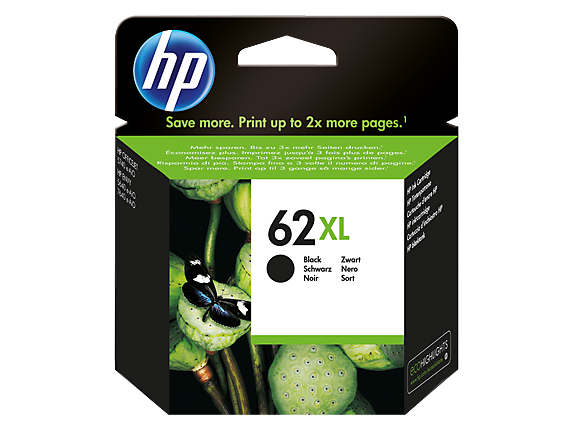 Image Description of "HP 62XL High Yield Black Original Ink Cartridge (C2P05AN)".