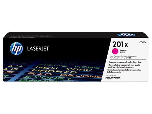Image Description of "HP 201X High Yield Magenta Original LaserJet Toner Cartridge (CF403X)".