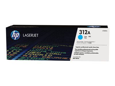 Image Description of "HP 312A Cyan Original LaserJet Toner Cartridge (CF381A)".