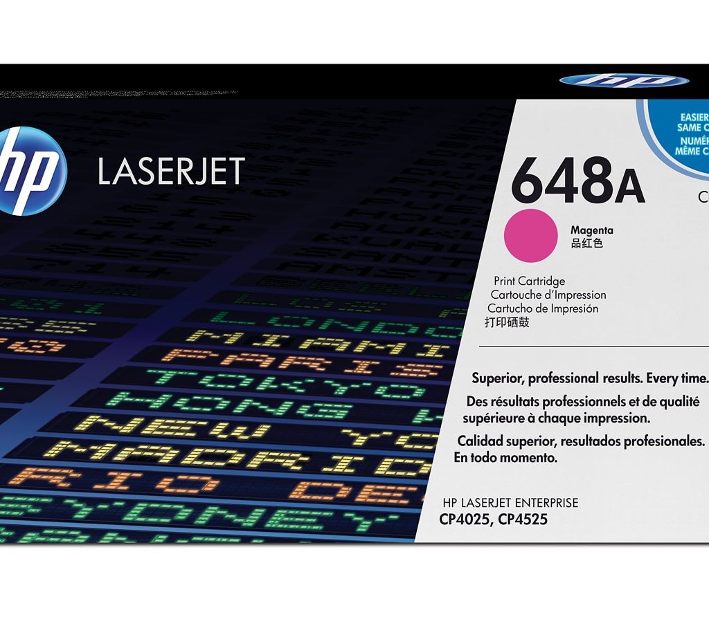 Image Description of "HP 648A Magenta Original LaserJet Toner Cartridge (CE263A)".